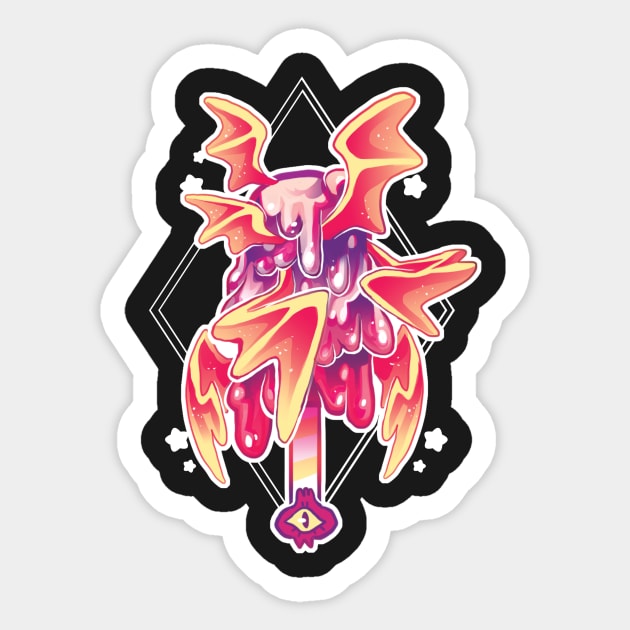 Candyfloss Wings | Monster Popsicle Sticker by cosmicloak